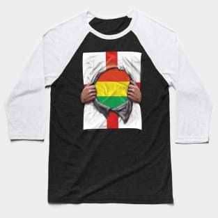 Bolivia Flag English Flag Ripped - Gift for Bolivian From Bolivia Baseball T-Shirt